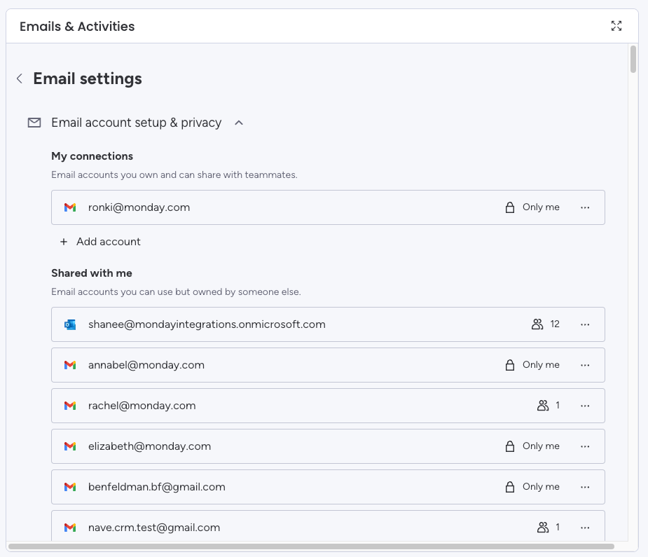 monday.com emails&activities 1